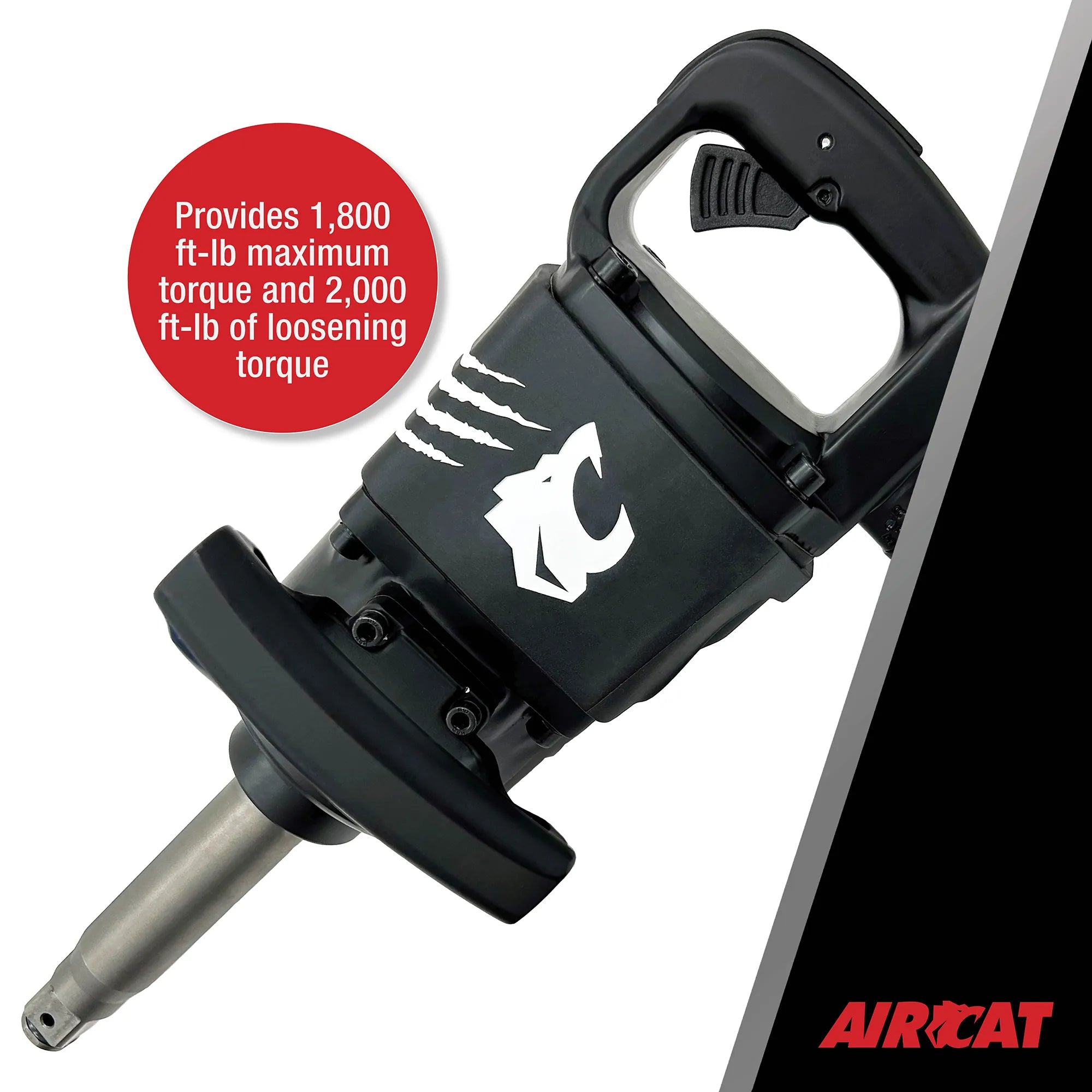 Aircat 1" Impact Wrench w/ 6" Extended Anvil