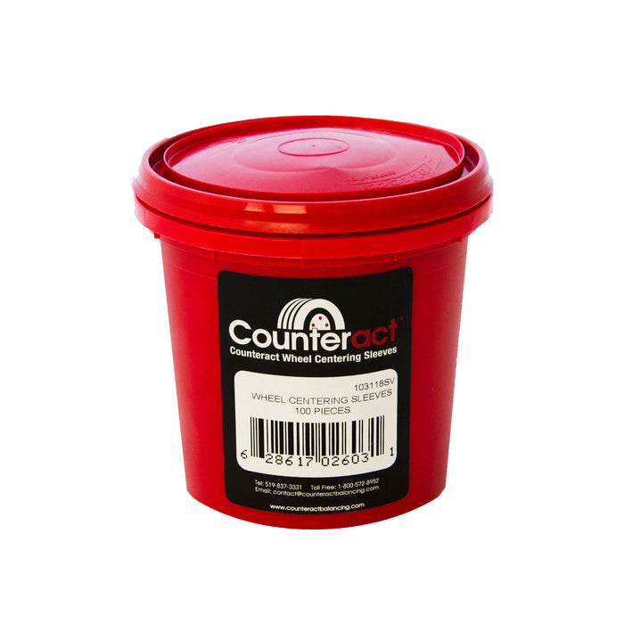 Counteract 100 Piece Centering Sleeve Bucket - 22mm