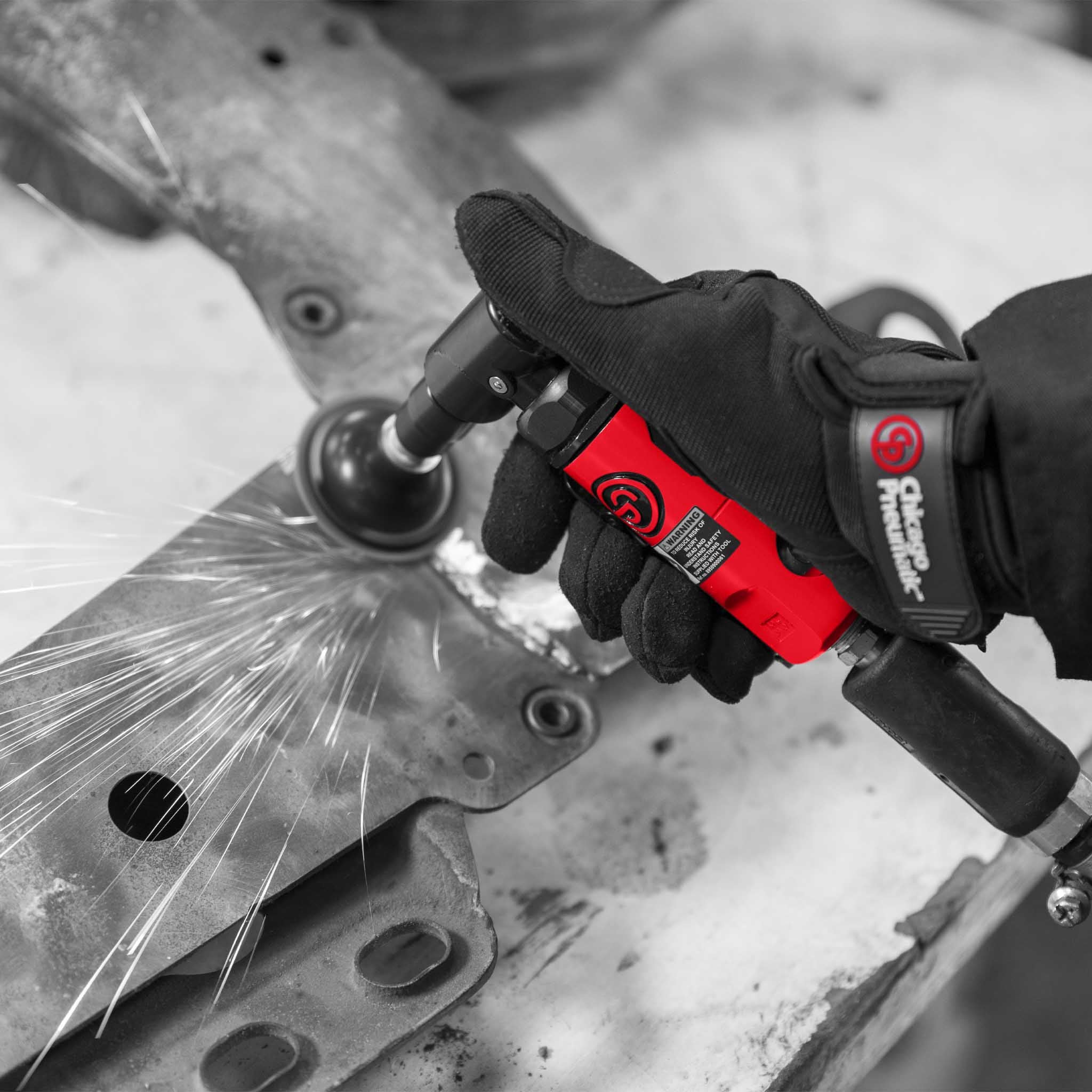 Chicago Pneumatic 1/4" Mini 90 Degree Angle Die Grinder - CP-875