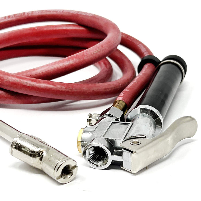 Manual Inflator Gauge, Dual Chuck - 6' Hose, 10-150 PSI