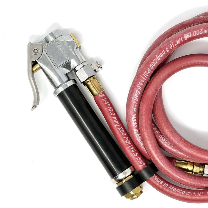 Manual Inflator Gauge, Dual Chuck - 6' Hose, 10-150 PSI
