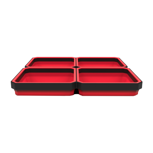 Large Expandable Magnetic Parts Tray - Red