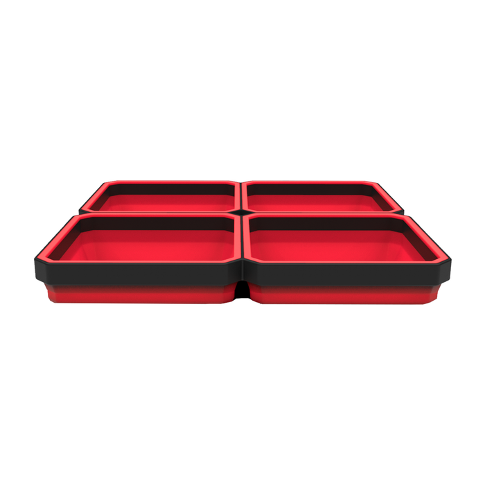 Large Expandable Magnetic Parts Tray - Red