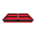 Large Expandable Magnetic Parts Tray - Red