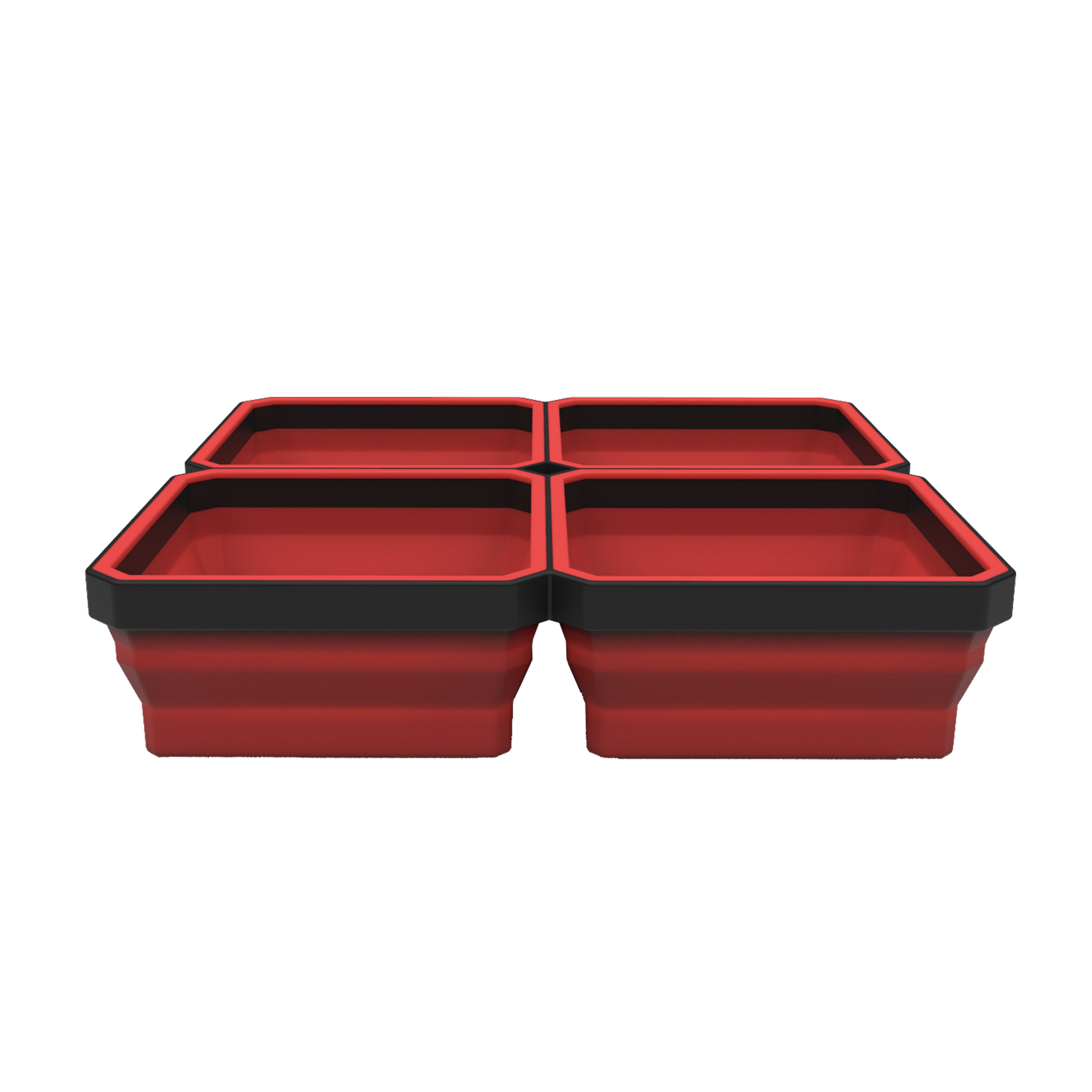 Large Expandable Magnetic Parts Tray - Red