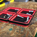 Large Expandable Magnetic Parts Tray - Red