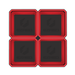Large Expandable Magnetic Parts Tray - Red