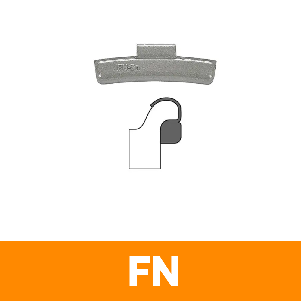 Zinc Clip-On Wheel Weights - FN Profile - 20 g