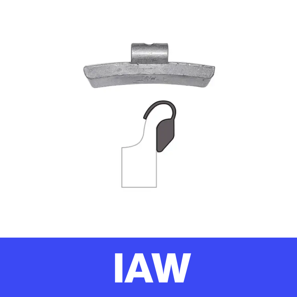 Zinc Clip-On Wheel Weights - IAW Profile - 45 g