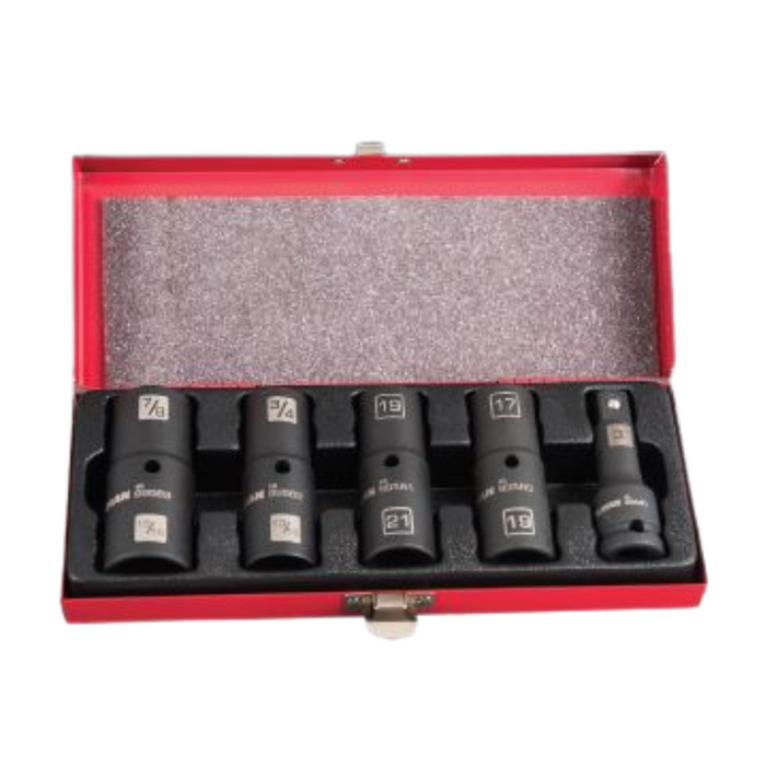 1/2" Drive 5-Piece Flip Socket Set
