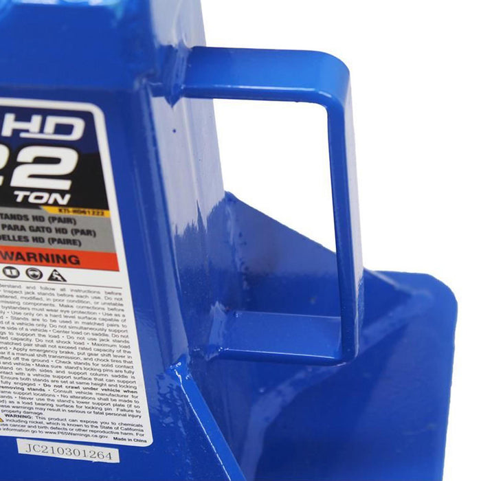 K-Tool 22 Ton Jack Stands (HD) (Pin Style)