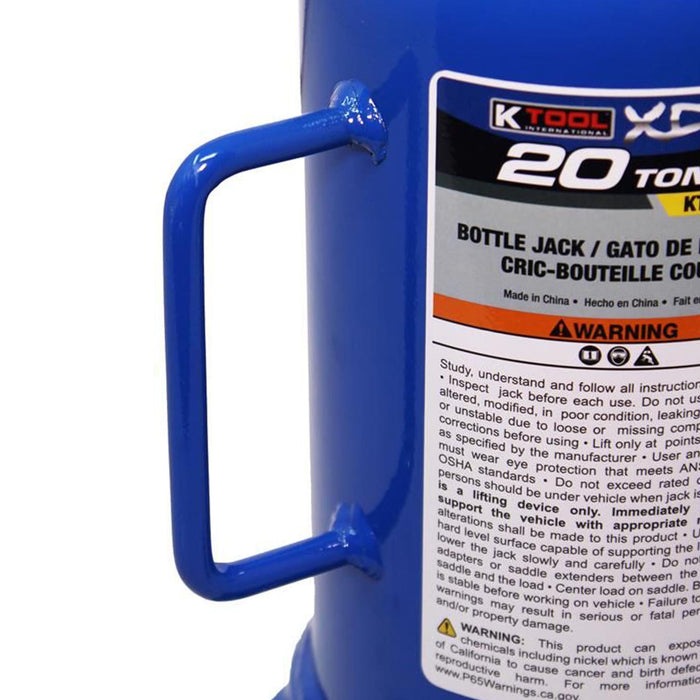 K-Tool 20-Ton Bottle Jack (Welded)