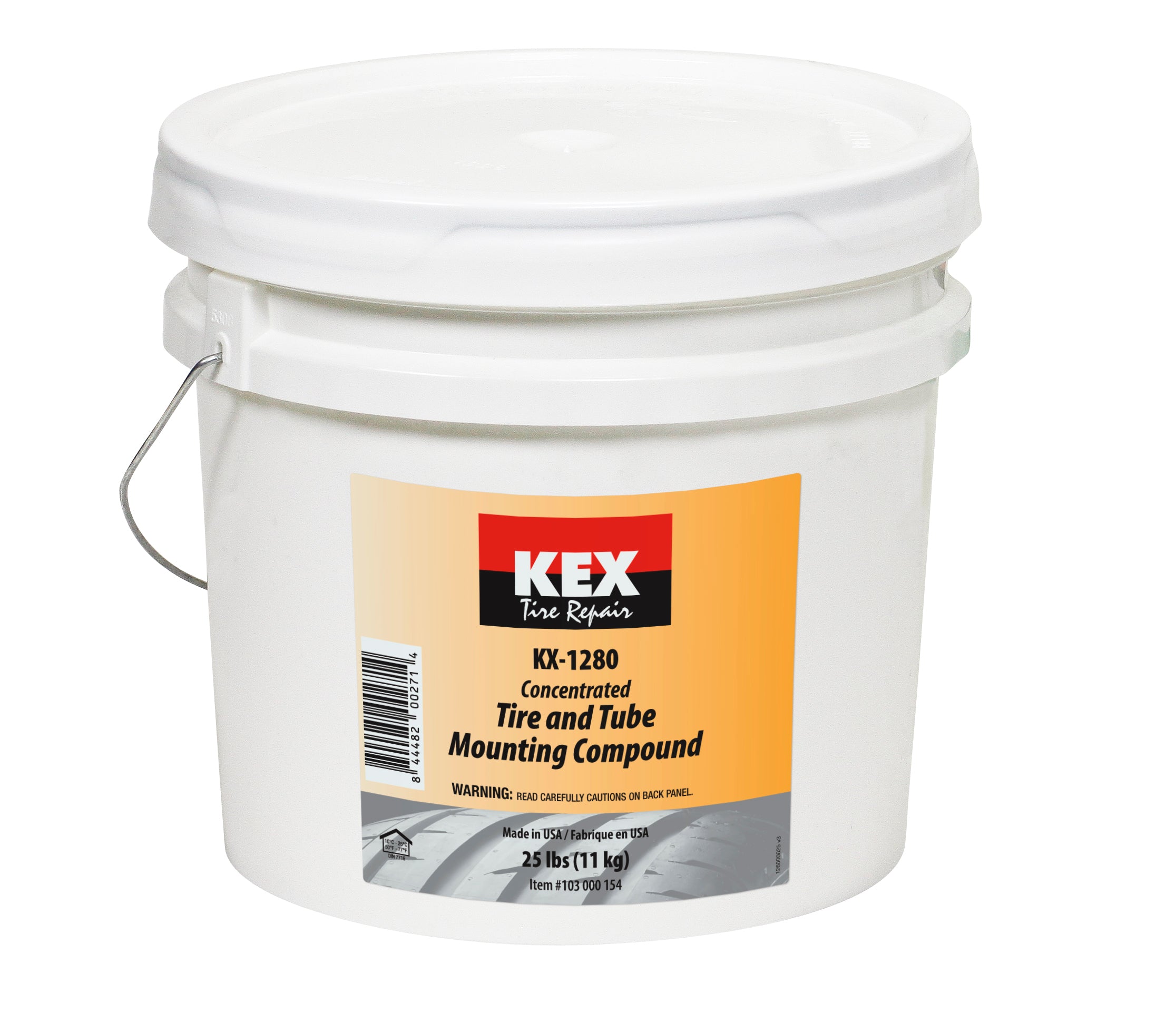 Kex 1280 Tire Mounting Lube, REMA Style - Brown (25 lb)