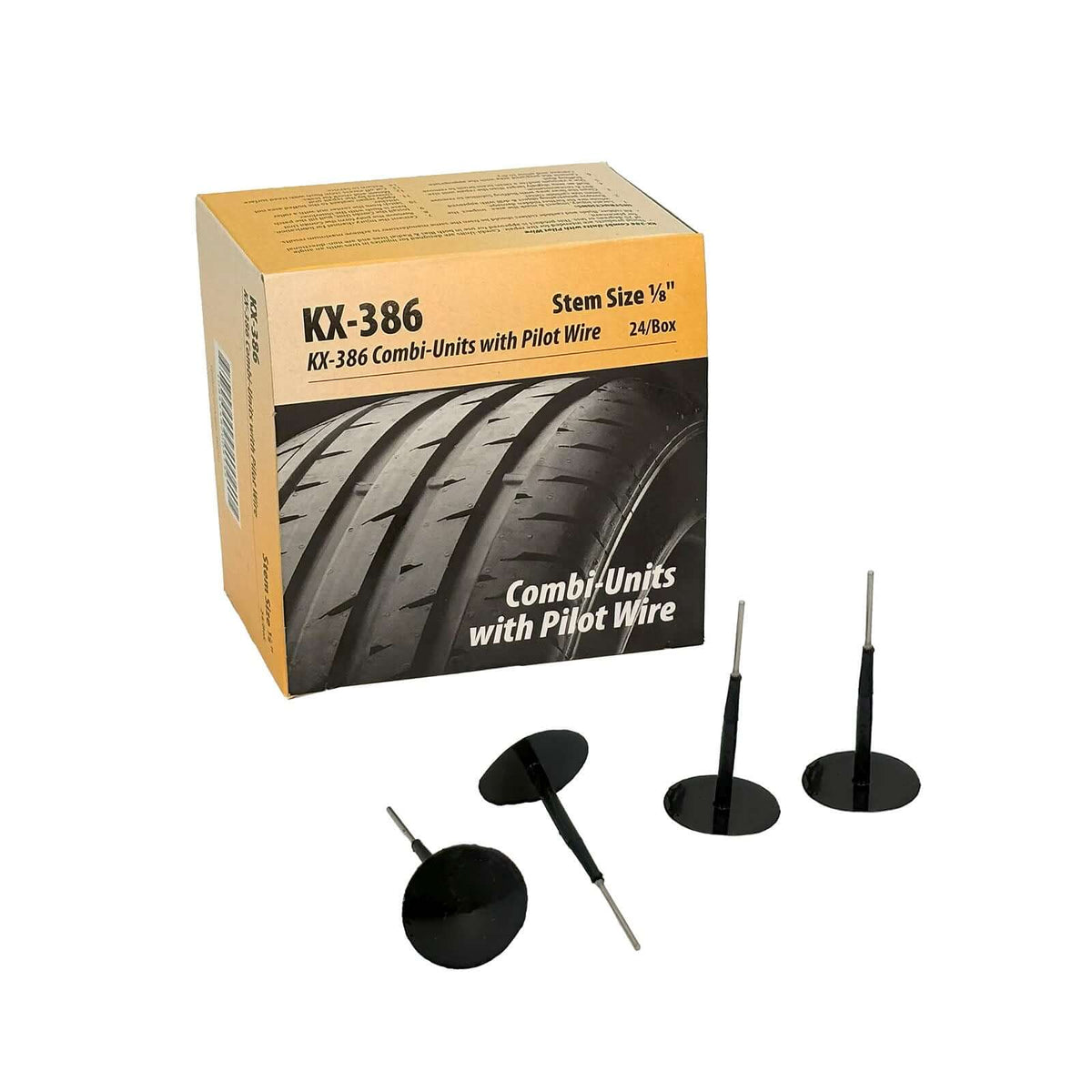 KEX 386 Tire Repair Combination Plug Unit, 1/8" Stem | MT-RSR x KEX