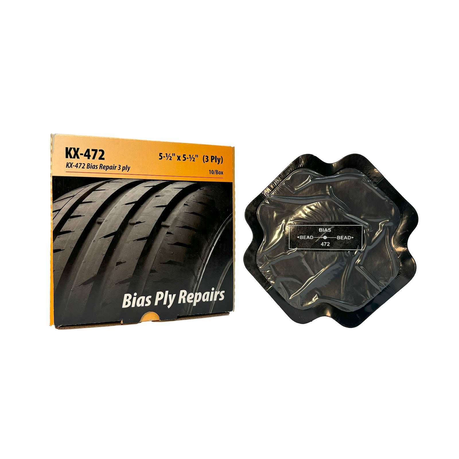 Kex 472 Bias Ply Tire Repair Unit, 5-1/2", 3 Ply (10 bx)