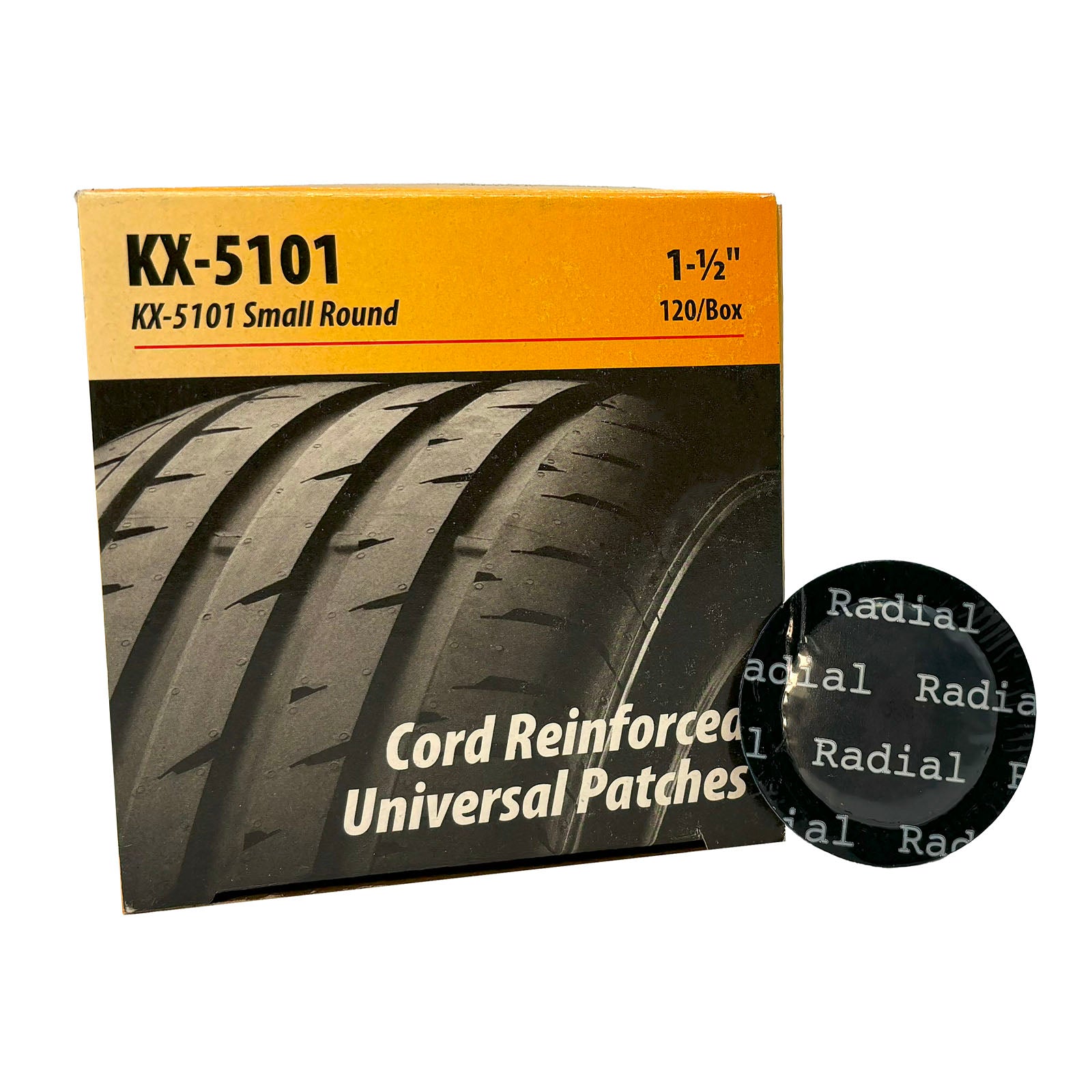 Kex 5101 Radial Tire Repair Unit, 1-9-16" Round, 1 Ply (120 bx)