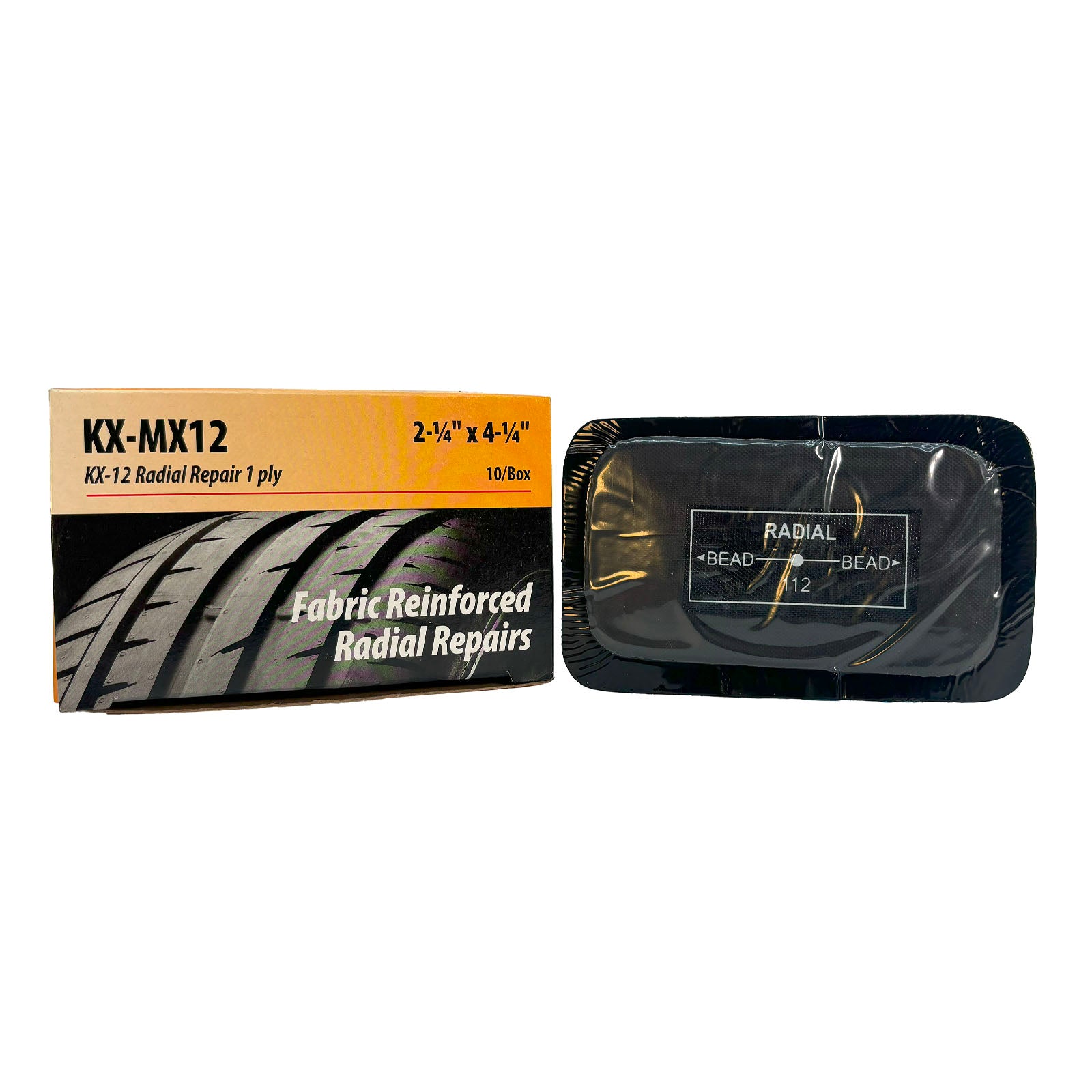 Kex MX12 Radial Tire Repair Unit, 3" x 4", 1 Ply (10 bx)