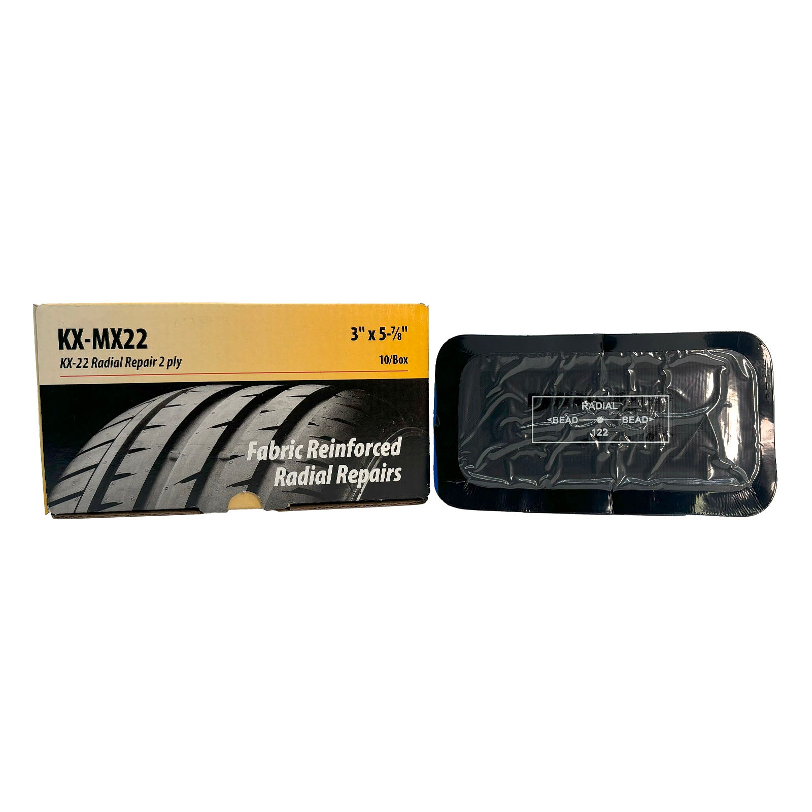 Kex MX22 Radial Tire Repair Unit, 3" x 6", 2 Ply (10 bx)