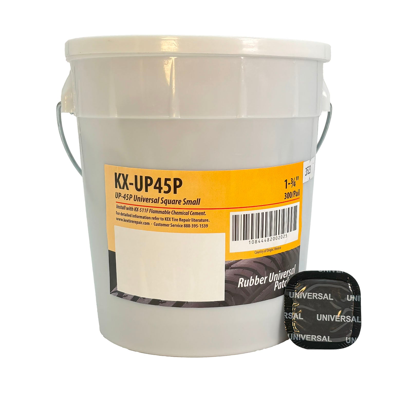 Kex UP-45P Universal Patch, 1-3/4" Square (300 unit bucket)