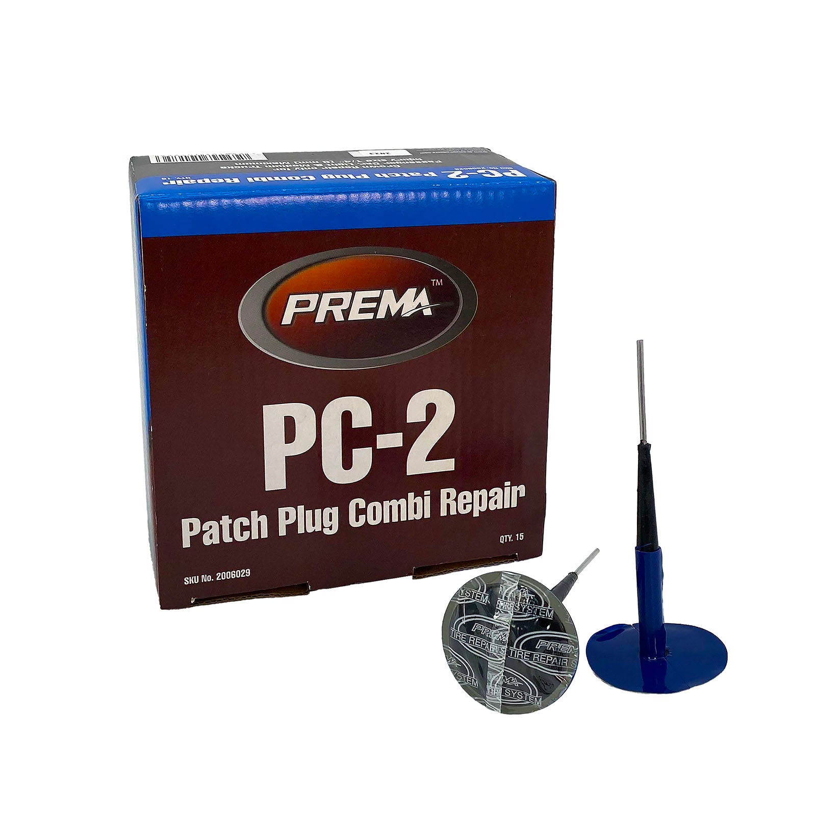 Prema PC-2 Combi-Unit, Universal, Lead Wire, 1/4" Stem, 1.7/8" RD Patch (15 bx)