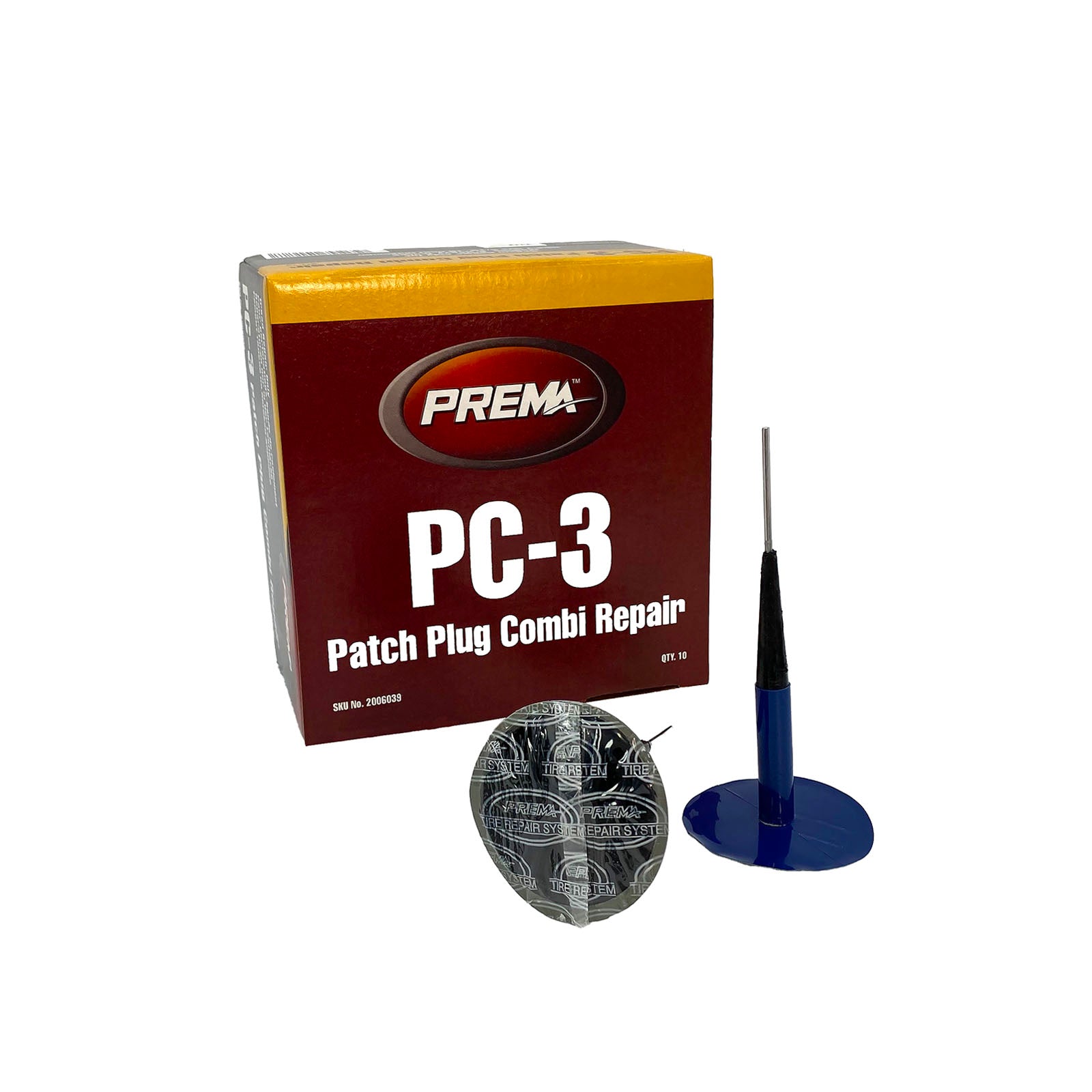 Prema PC-3 Combi-Unit, Universal, Lead Wire, 5/16" Stem, 2" RD Patch (10 bx)