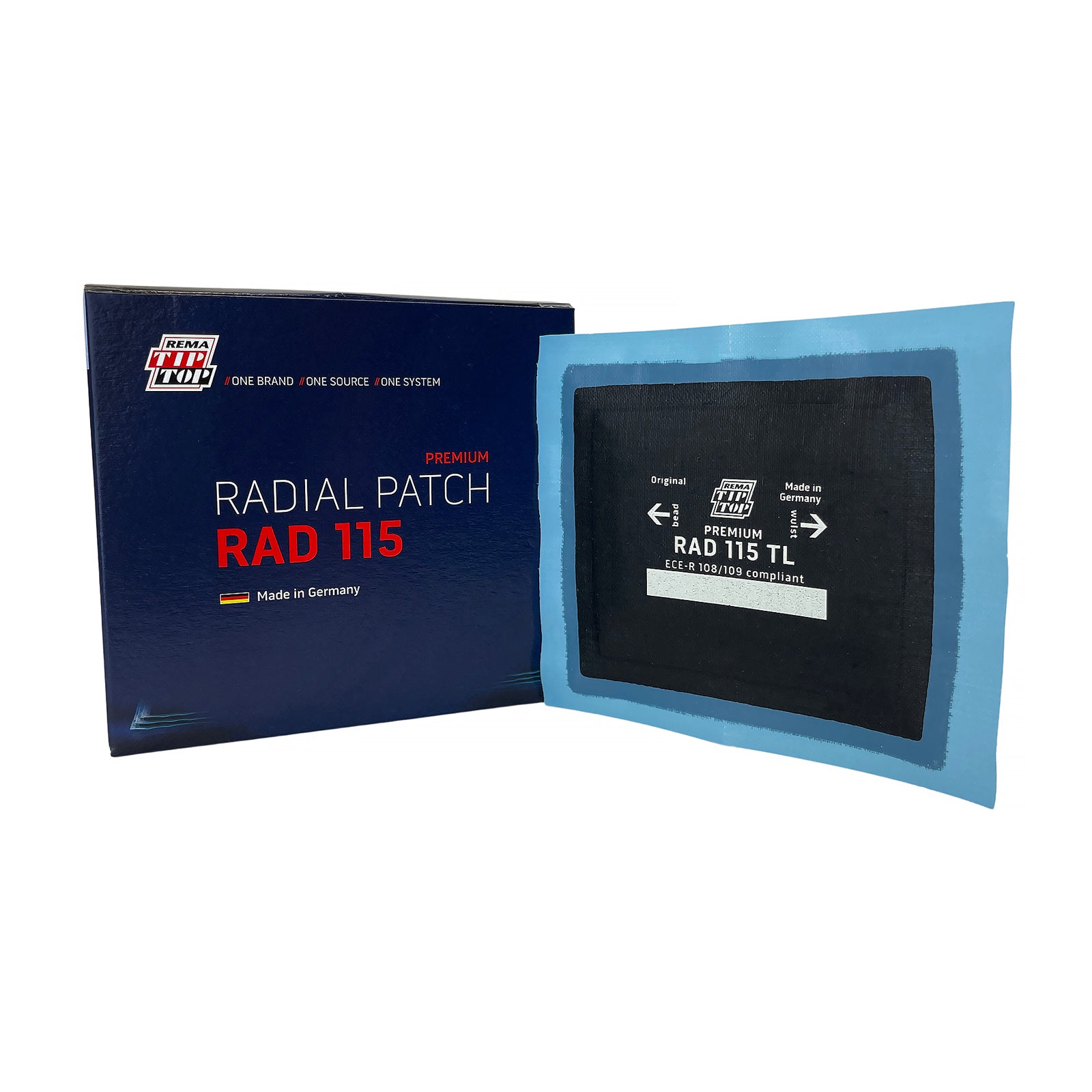 Rema RAD-115 Radial Repair Unit, 3-1/2" x 3", 1 Ply (20 bx)