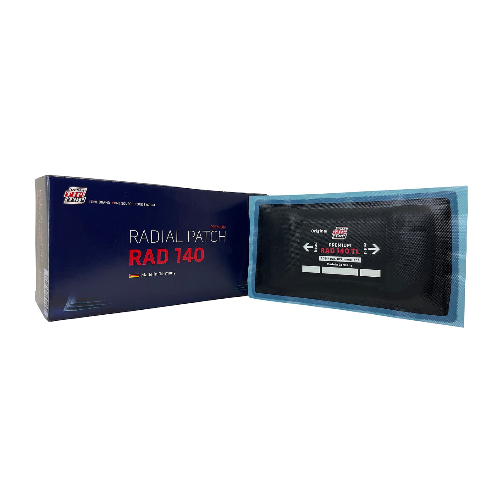 Rema RAD-140 Radial Repair Unit, 7-7/8" x 13-15/16", 3-Ply (10 bx)