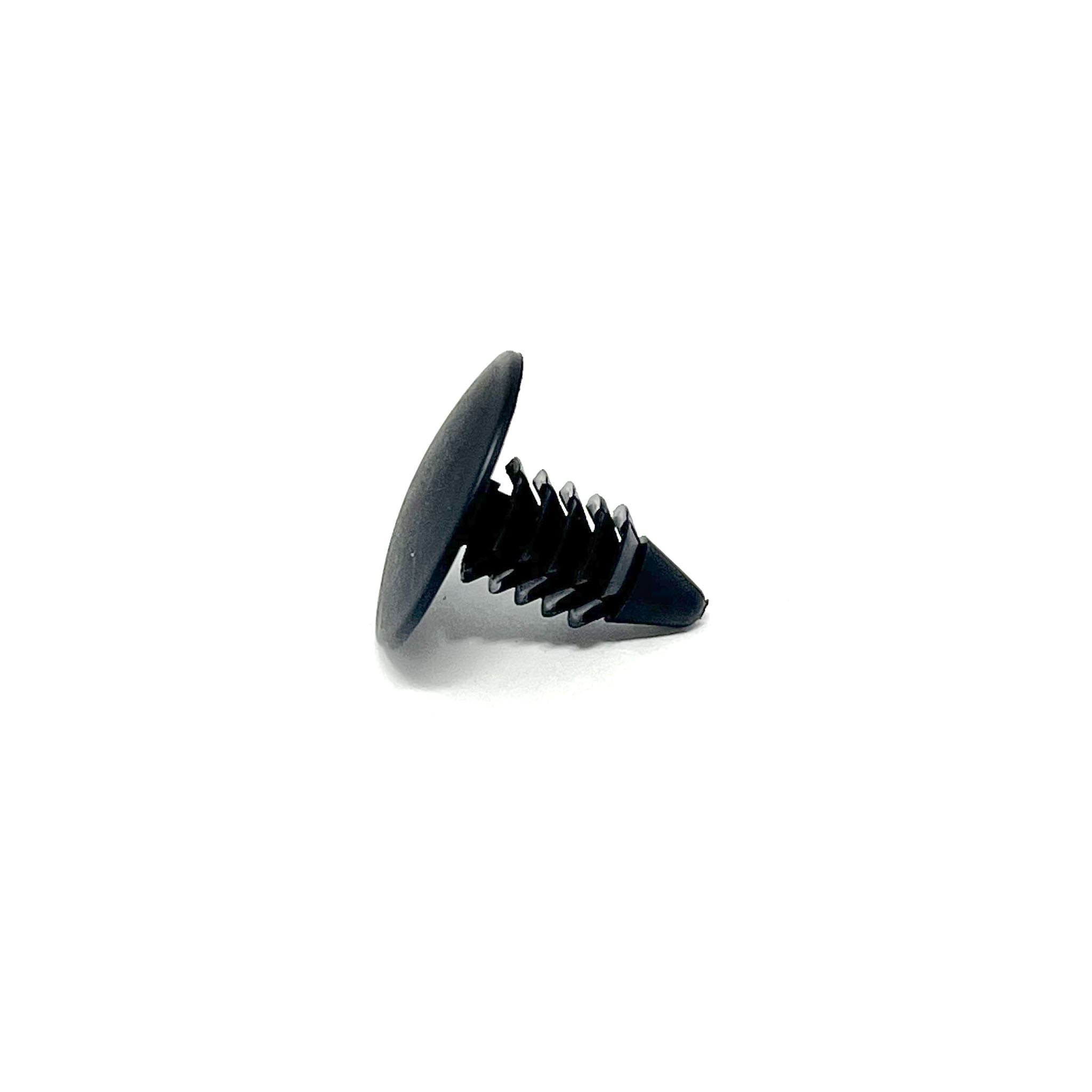 Black Universal Nylon Shield Retainer  Head Diameter 11/16", Stem Diameter 5/16",  Stem Length 5/8" GM # 332364 (Pack of 25)