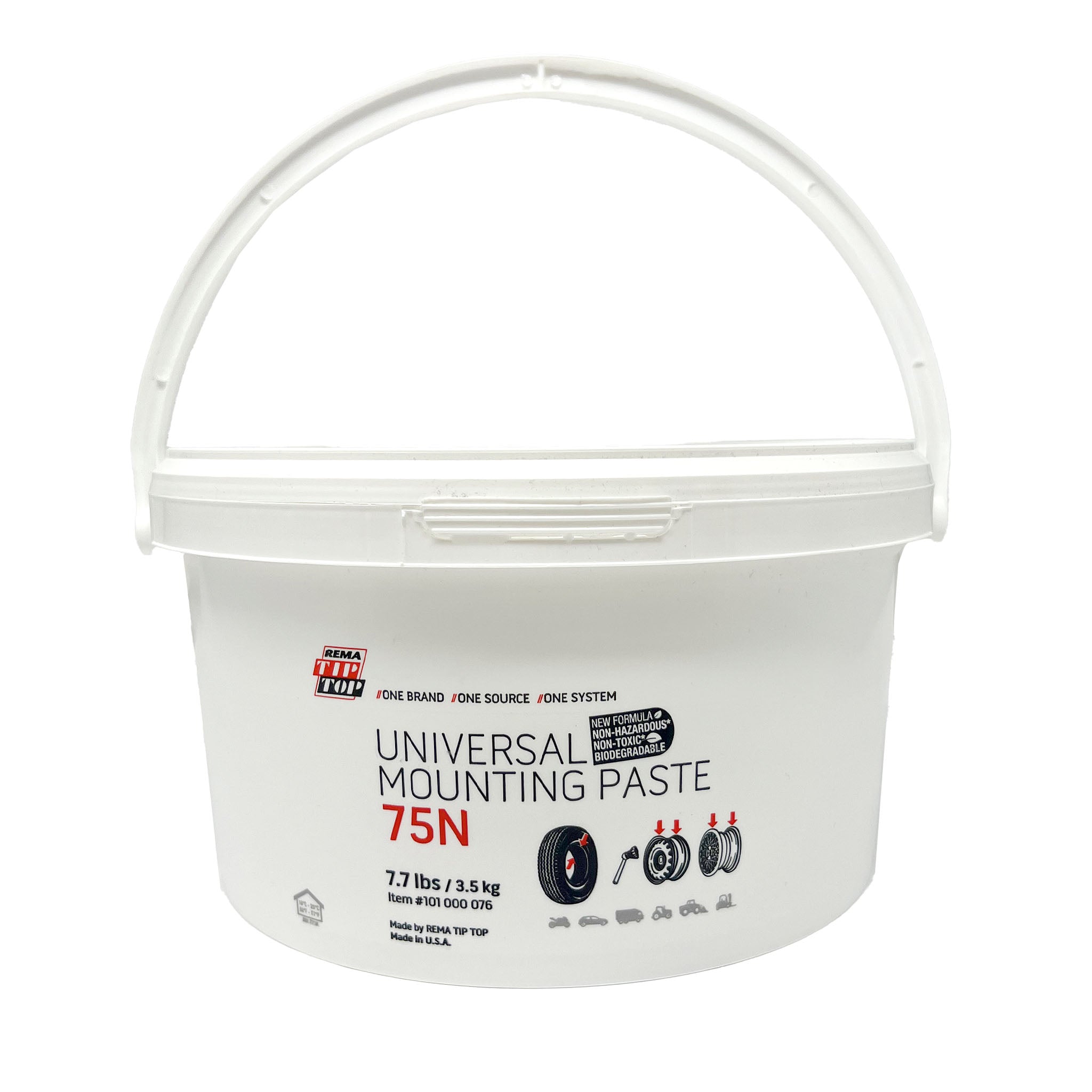 Rema 75N Tire Mounting Paste - Low Profile Bucket - 7.75 lb