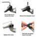 Corghi/Hunter/Cemb/Coats/Early Hoffman Mount Demount Head (Set Screw on Side)