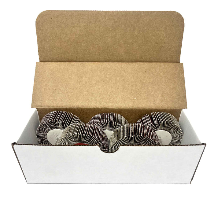 Disco de aleta de 3" x 1" - Grano 60, paquete de 5