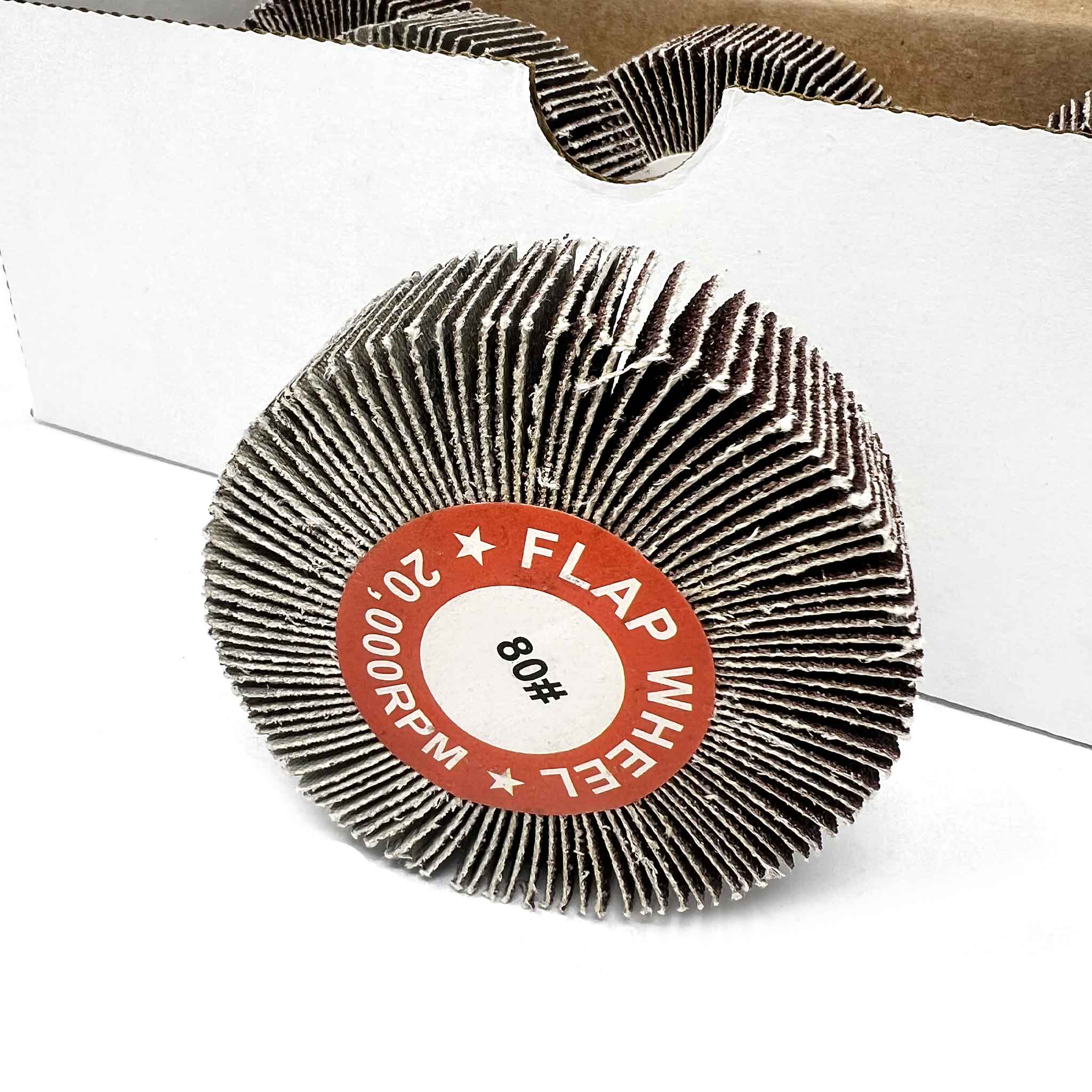 3" x 1" Flap Wheel - 80 Grit 5/PK