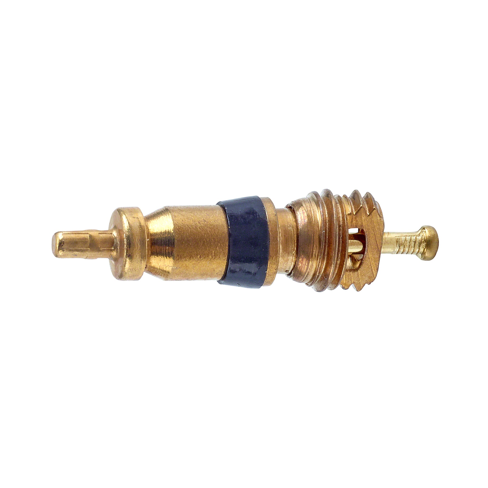 Standard Bore Brass Valve Core - Black Seal - 100 pk