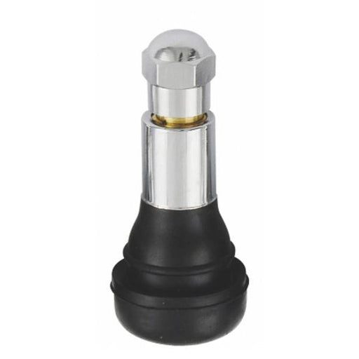 TR413AC - Snap-In Chrome Sleeve Tire Valve - 1.25" Height  - Each
