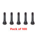 TR418 - Snap-In Rubber Tubeless Tire Valve - For 0.453" Bore Hole - 2" Height - 100 Pack