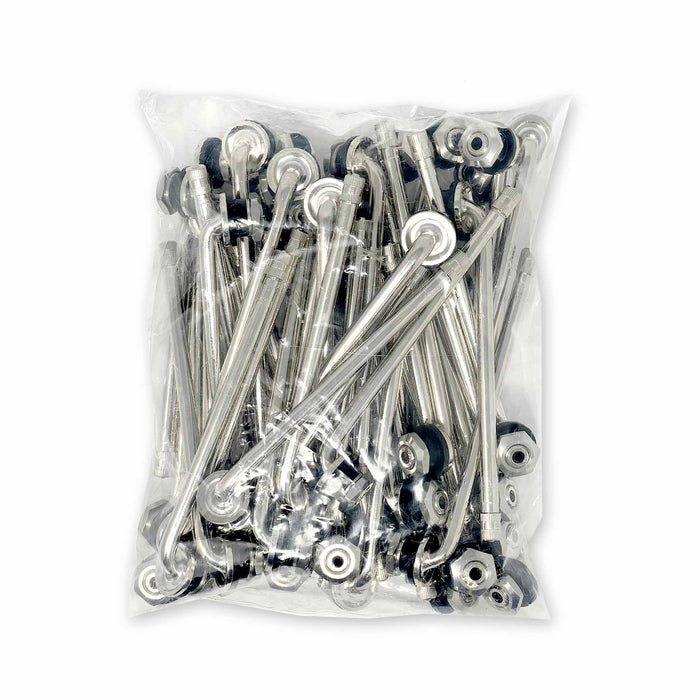 TR510 - Válvula de neumático de camión con abrazadera - Curva de 90° - Bolsa de 50