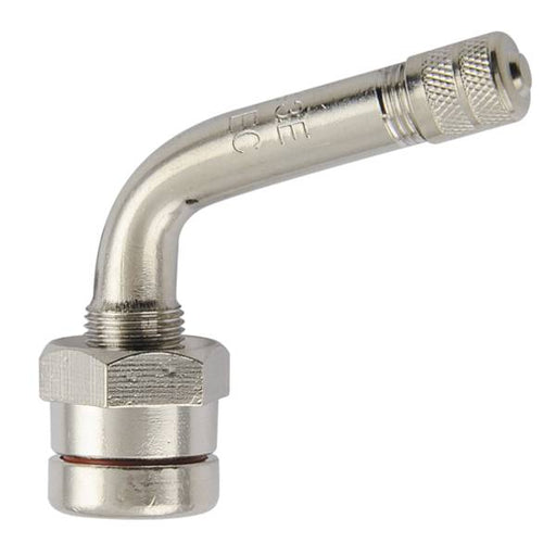 TR543E - Clamp-In Truck Tire Valve - 75° Bend - 100pk