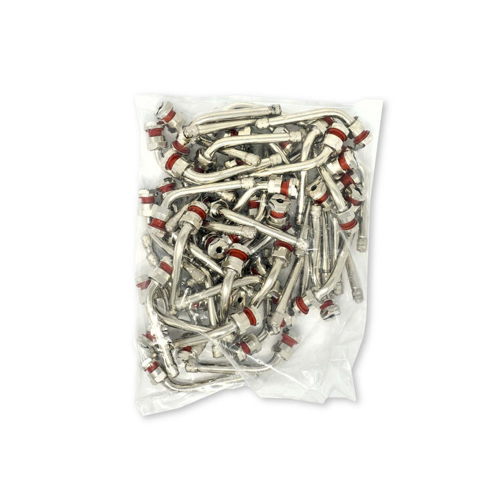 TR555D - Clamp-In Truck Tire Valve - 60° Bend - Bag of 50