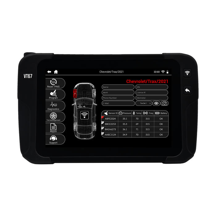 VT67 TPMS Tool + 120 Sensor Kit