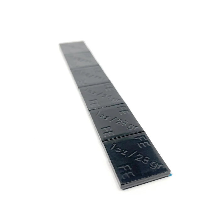Adhesive Wheel Weights, 1 oz, 144 Segments, Black OEM Coating