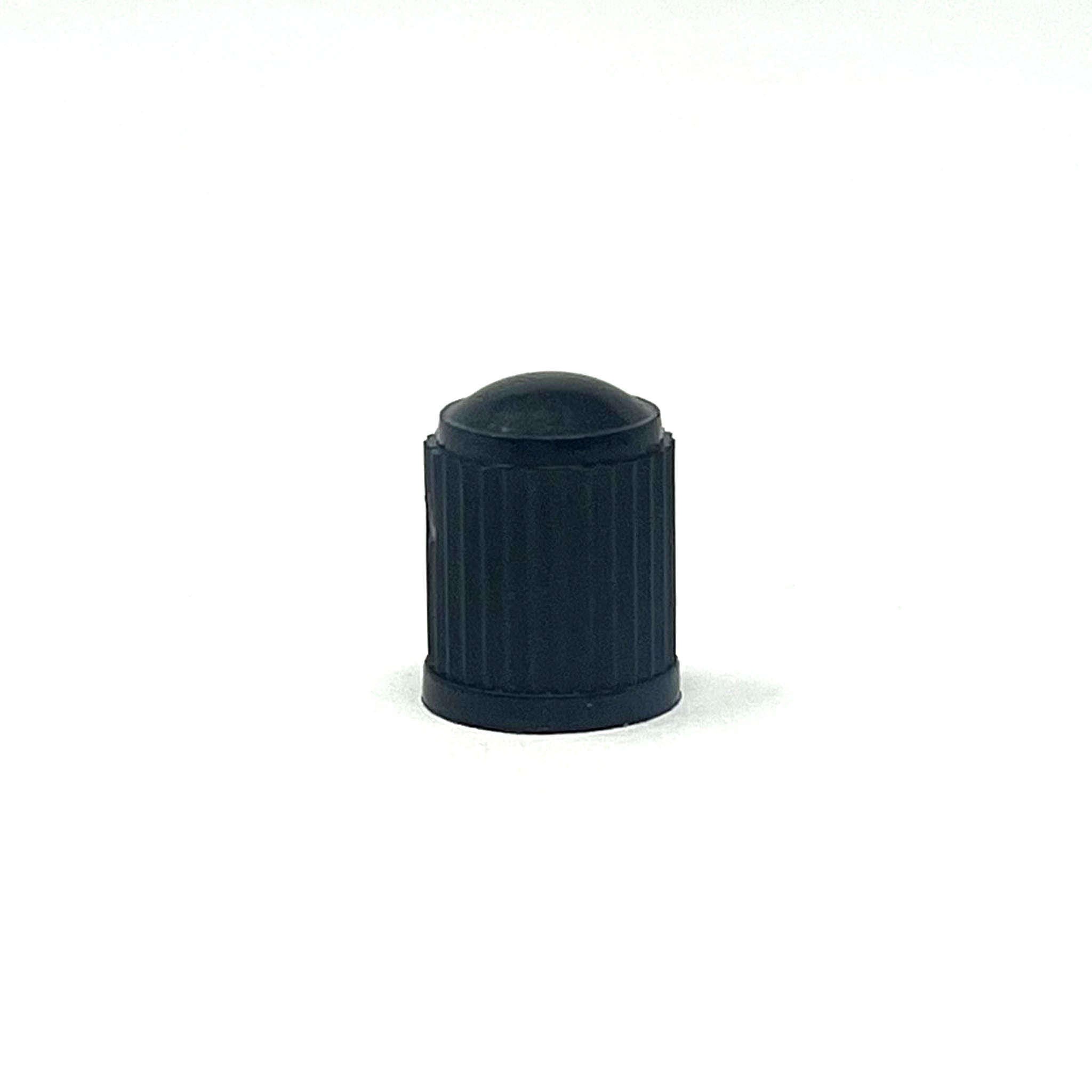 Black Plastic Valve Caps with O-ring 100/box