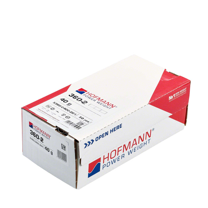 Adhesive Wheel Weight - HPW Type 360 - 40g - Box of 50