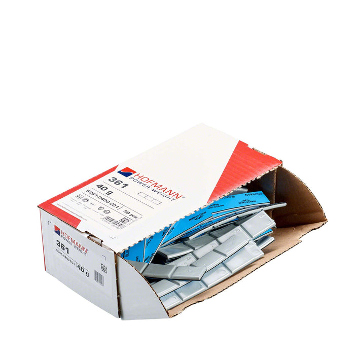 Adhesive Wheel Weight - HPW Type 361 - 40g - Box of 50