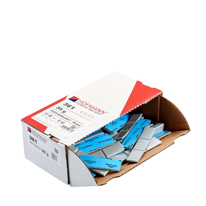 Adhesive Wheel Weight - HPW Type 361 - 35g - Box of 50