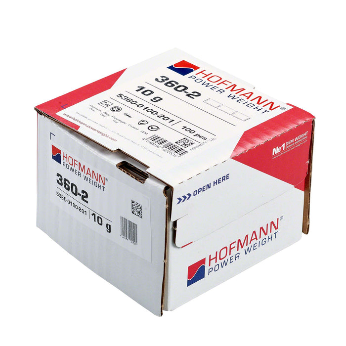Adhesive Wheel Weight - HPW Type 360 - 10g - Box of 100
