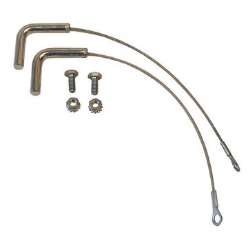 Wheel Aligner Turnplate Locking Pins w/ Cable + Hardware (2 pc)