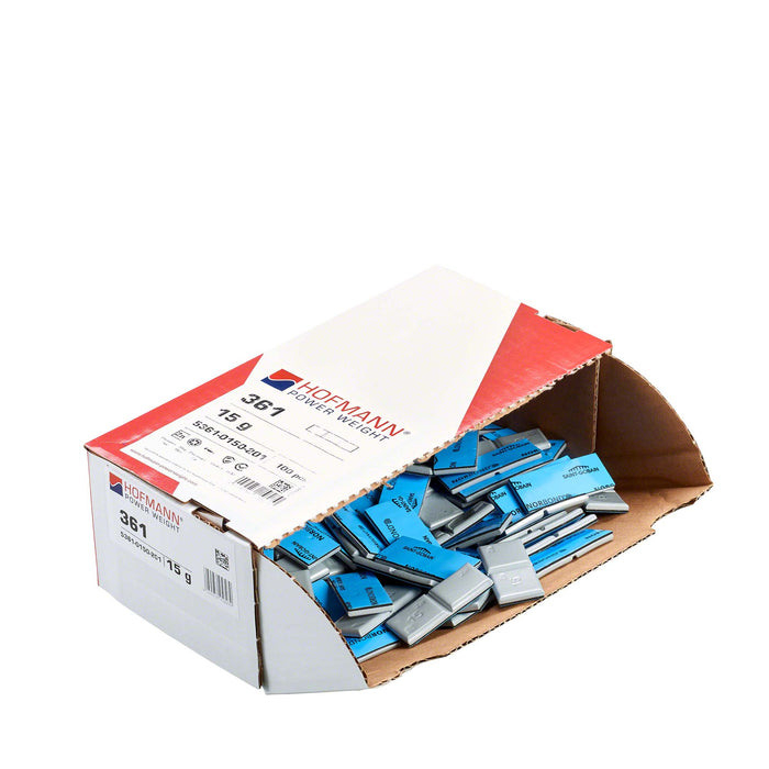 Adhesive Wheel Weight - HPW Type 361 - 15g - Box of 100