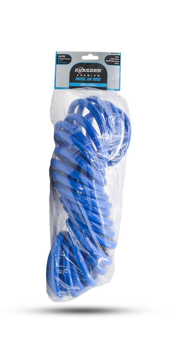 Avagard Air Hose - 3/8" x 25" - 1/4" MPT - Coiled Poly Air Hose