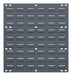 Louvered Panel for Bins - 18" x 19" - Gray