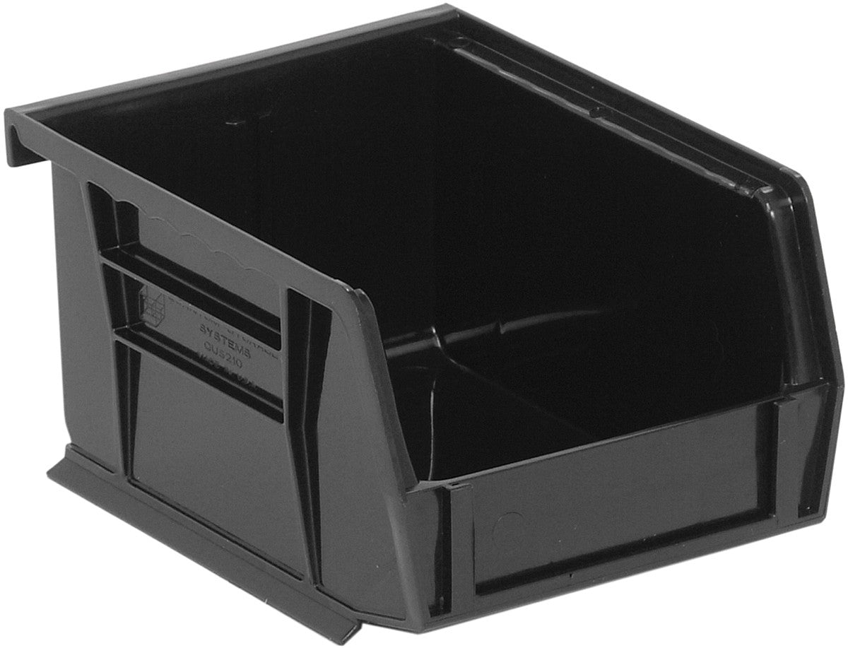 Stack + Hang Bins - 3.375in x 4.125in x 3in - Black - 24 Case